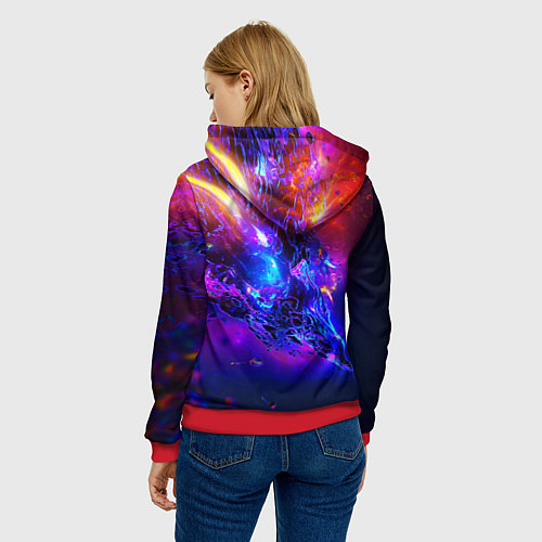 Женская толстовка CS:GO Revenge of the Beasts / 3D-Красный – фото 4