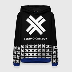 Толстовка-худи женская Eskimo Callboy: Cross, цвет: 3D-синий