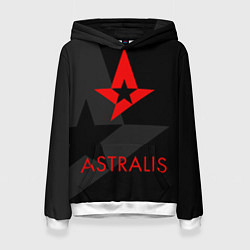 Толстовка-худи женская Astralis: Black Style, цвет: 3D-белый