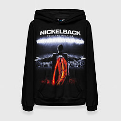 Толстовка-худи женская Nickelback: Feed the Machine, цвет: 3D-черный