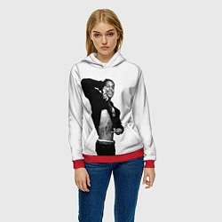 Толстовка-худи женская ASAP Rocky: White Fashion, цвет: 3D-красный — фото 2