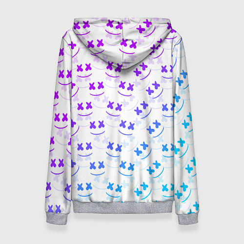 Женская толстовка Marshmello: Light Neon / 3D-Меланж – фото 2