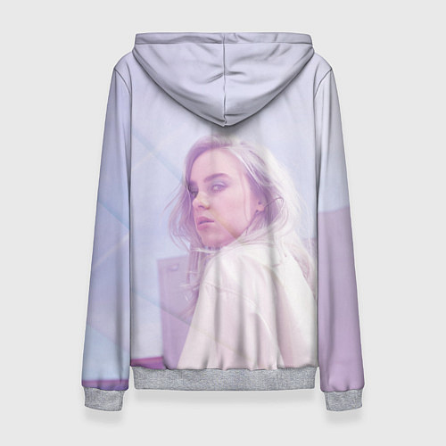 Женская толстовка Billie Eilish: Light Pink / 3D-Меланж – фото 2