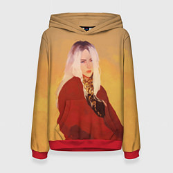 Толстовка-худи женская Billie Eilish: Sun, цвет: 3D-красный