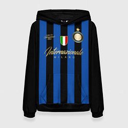 Толстовка-худи женская Internazionale Milano, цвет: 3D-черный