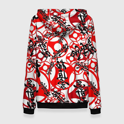 Женская толстовка Каратэ киокушинкай - эмблемы / 3D-Черный – фото 2