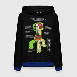 Толстовка-худи женская The Creeper, цвет: 3D-синий