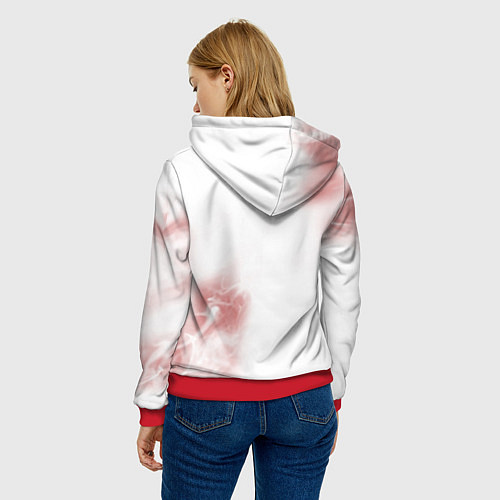 Женская толстовка Не люблю капитализм! / 3D-Красный – фото 4