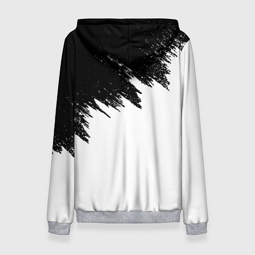Женская толстовка BTS: White & Black / 3D-Меланж – фото 2