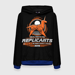 Толстовка-худи женская Replicants, цвет: 3D-синий