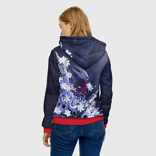 Женская толстовка Hollow Knight / 3D-Красный – фото 4