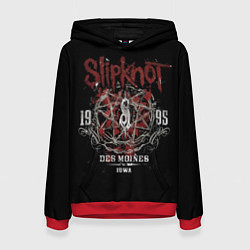 Толстовка-худи женская Slipknot 1995, цвет: 3D-красный