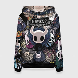 Толстовка-худи женская Hollow Knight, цвет: 3D-черный