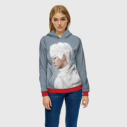 Толстовка-худи женская Stray Kids, цвет: 3D-красный — фото 2