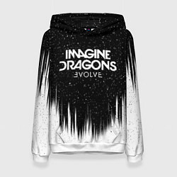 Толстовка-худи женская IMAGINE DRAGONS, цвет: 3D-белый