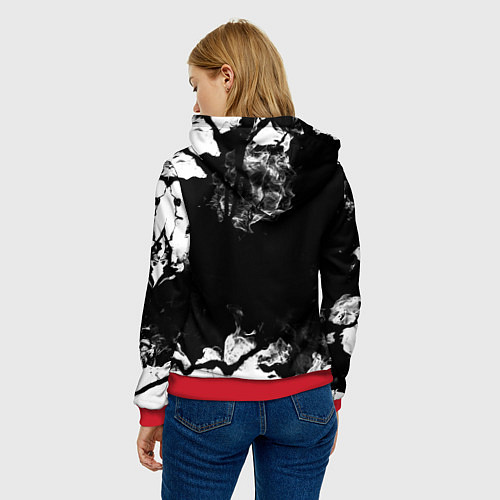 Женская толстовка DOOM THE CRUCIBLE / 3D-Красный – фото 4