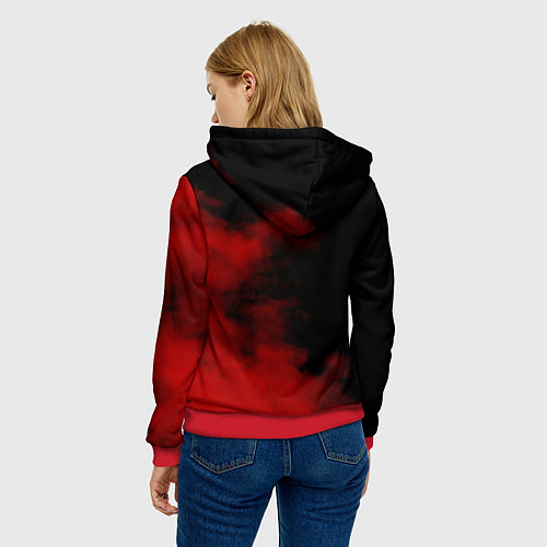 Женская толстовка Сектор Газа / 3D-Красный – фото 4