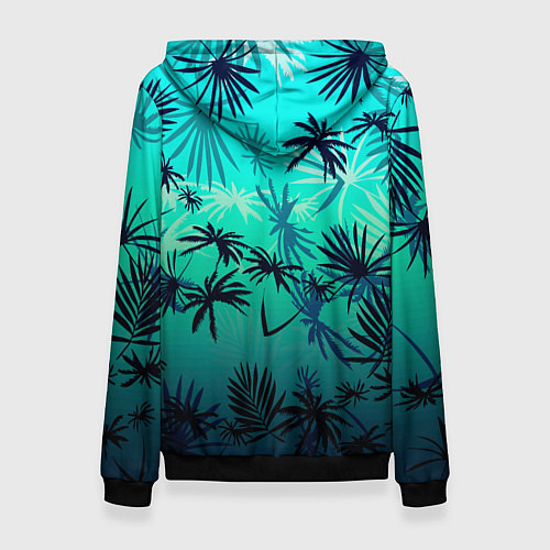 Женская толстовка GTA пальмы / 3D-Черный – фото 2