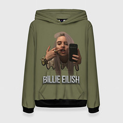 Толстовка-худи женская BILLIE EILISH, цвет: 3D-черный