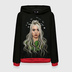 Толстовка-худи женская BILLIE EILISH, цвет: 3D-красный