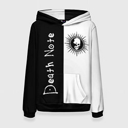 Толстовка-худи женская Death Note 1, цвет: 3D-черный