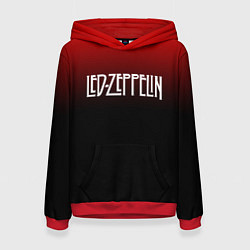 Толстовка-худи женская Led Zeppelin, цвет: 3D-красный