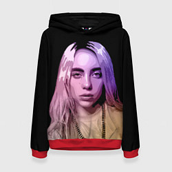 Толстовка-худи женская BILLIE EILISH: Violet Mood, цвет: 3D-красный