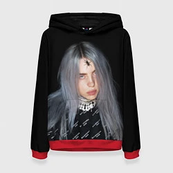 Толстовка-худи женская BILLIE EILISH с Пауком, цвет: 3D-красный