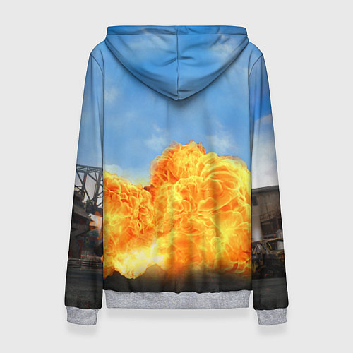 Женская толстовка PUBG / 3D-Меланж – фото 2