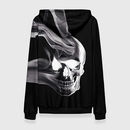Женская толстовка Wind - smoky skull / 3D-Черный – фото 2