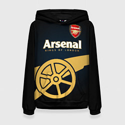 Толстовка-худи женская Arsenal, цвет: 3D-черный