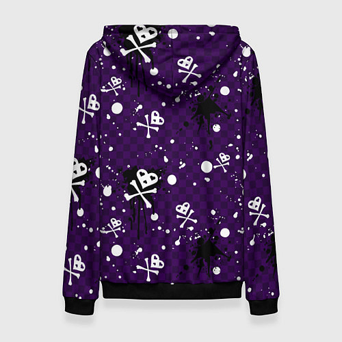 Женская толстовка Эмо 2007 фиолетовый фон / 3D-Черный – фото 2