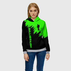 Толстовка-худи женская BILLIE EILISH, цвет: 3D-меланж — фото 2