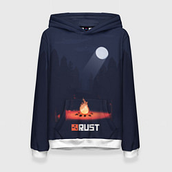 Толстовка-худи женская Rust, цвет: 3D-белый
