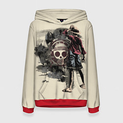 Толстовка-худи женская One Piece, цвет: 3D-красный