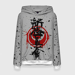 Толстовка-худи женская Синкёкусинкай каратэ - до, цвет: 3D-белый