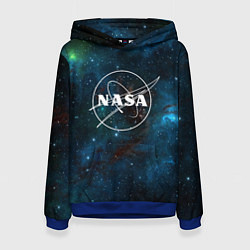 Толстовка-худи женская NASA, цвет: 3D-синий