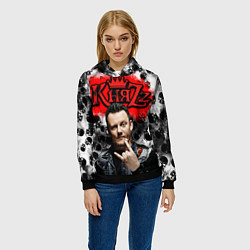 Толстовка-худи женская Князь, цвет: 3D-черный — фото 2