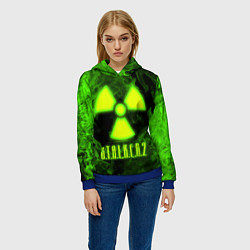 Толстовка-худи женская STALKER 2, цвет: 3D-синий — фото 2