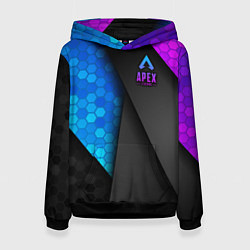 Толстовка-худи женская Apex Legends, цвет: 3D-черный