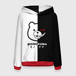 Толстовка-худи женская Monokuma, цвет: 3D-красный