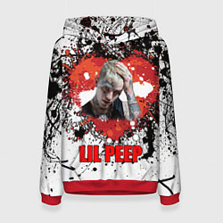 Толстовка-худи женская Lil Peep, цвет: 3D-красный