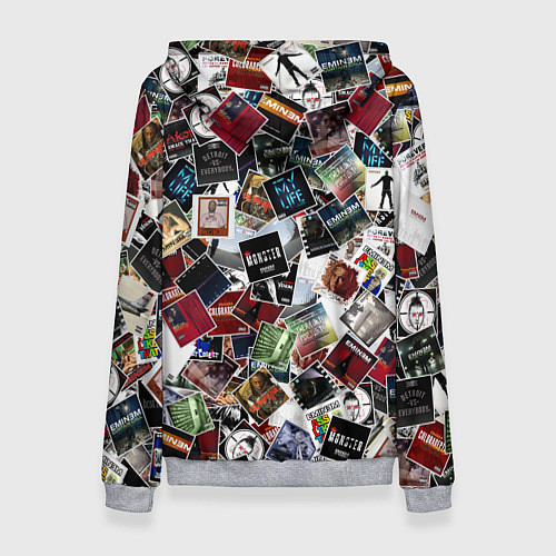 Женская толстовка Дискография EMINEM / 3D-Меланж – фото 2