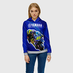 Толстовка-худи женская Valentino Rossi, цвет: 3D-меланж — фото 2