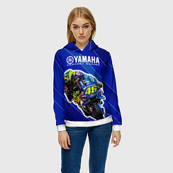 Толстовка-худи женская Valentino Rossi, цвет: 3D-белый — фото 2