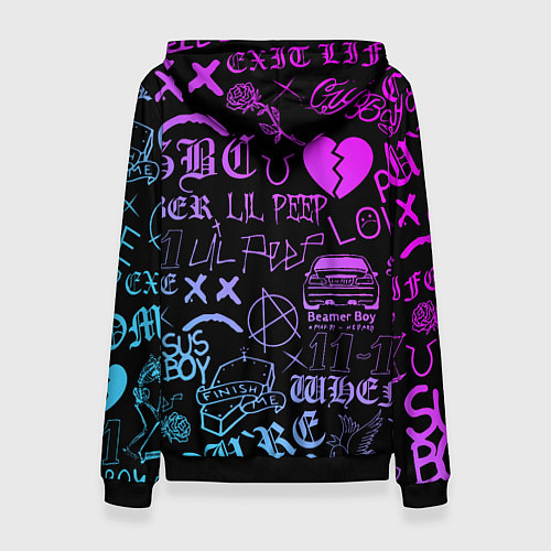 Женская толстовка LIL PEEP / 3D-Черный – фото 2