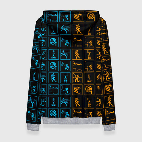 Женская толстовка PORTAL / 3D-Меланж – фото 2