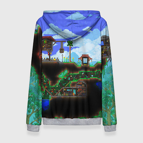 Женская толстовка TERRARIA / 3D-Меланж – фото 2