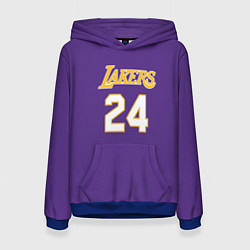 Толстовка-худи женская Los Angeles Lakers Kobe Brya, цвет: 3D-синий
