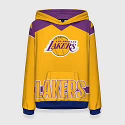 Толстовка-худи женская Los Angeles Lakers, цвет: 3D-синий
